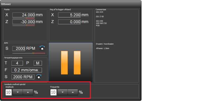 R&D Software - Besturing dialoog R&D Software - Besturing dialoog